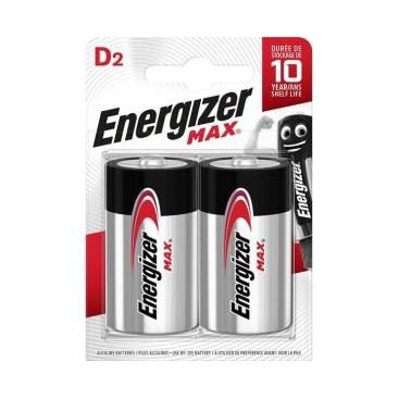 Energizer LR20 Battery - blister packs of 2
