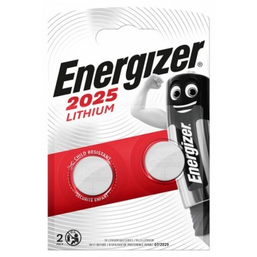Energizer CR2025 battery - blister packs of 2