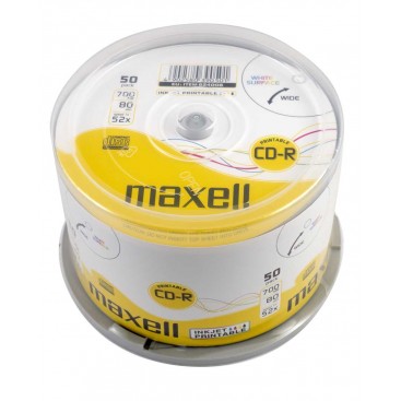 Płyty Maxell CD-R 700MB 52X pakowane po 50szt