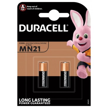 Duracell alkaline battery A23 12 V MN21 - blister of 2 