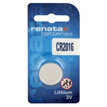 Lithium-Based battery Renata CR 2016 3V - Blister of 1