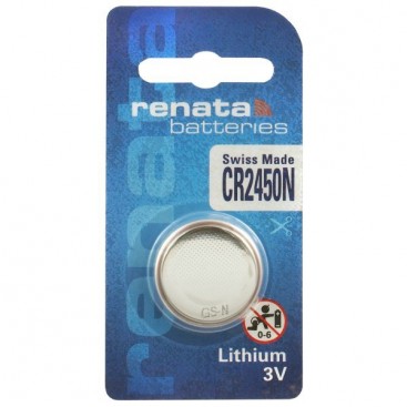 Renata lithium-based battery CR 2450 3V - Blister of 1 