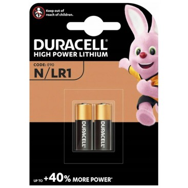  Duracell alkaline battery LR1 1,5V - blister of 2