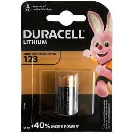 Duracell lithium battery CR 123 3V - blister of 1