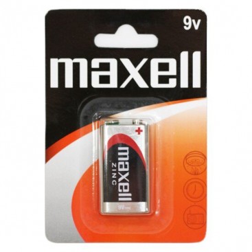 Maxell 9V 6F22 Battery - blister of 1