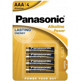 Panasonic LR-6 AA Bronze Alkaline Battery - blister of 4 