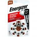 Energizer 312 Hearing Aid Batteries - blister of 8
