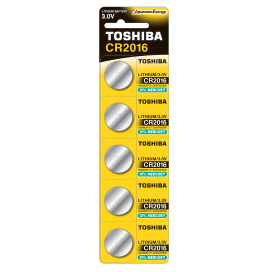 Bateria litowa Toshiba CR2016 3V- blister 5 szt.