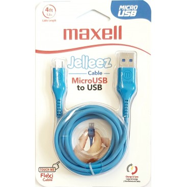 Kabel USB MAXELL Jelleez Micro USB pomarańczowy