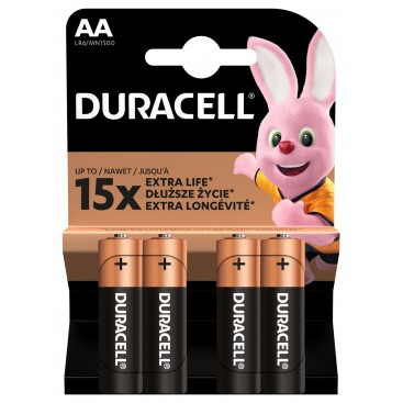  Duracell LR6 Alkaline battery - blister of 4 