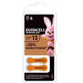 Bateria słuchowa Duracell 13  Easy Tab 1,45V - blister pak. po 6 szt. / pudełko 60 szt.