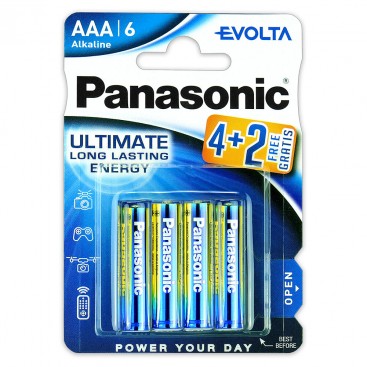 Bateria alkaliczna Panasonic LR3 AA EVOLTA - blister pak. po 8 szt.