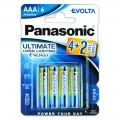 Bateria alkaliczna Panasonic LR3 AAA EVOLTA - blister pak. po 6 szt.