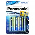 Panasonic alkaline battery LR6 AA EVOLTA - blister packs of 6