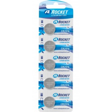 Rocket CR1620 lithium Battery - Blister pack of 5