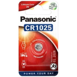 Panasonic Lithium-Based battery CR 1025 3V - Blister pack of 1