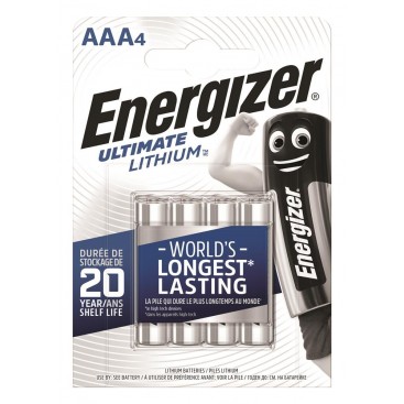 Energizer AAA L92 LR3/FR3 Battery - blister of 4