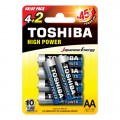 Bateria Toshiba LR6 B6 4+2 high power