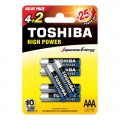 LR3 Toshiba High Power  blister of 6 pcs