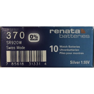 Bateria srebrowa Renata SR920W / 370 - opakowanie 10 szt.