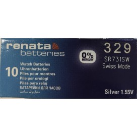 Bateria srebrowa Renata SR731SW / 329 - opakowanie 10 szt.