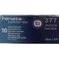 Silver Renata SR626SW / 377 battery - packs of 10.