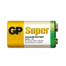 alkaline battery 9V GP super  shrink of 1