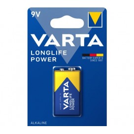 Alkaline Varta 9V LONGLIFE battery - blister of 2