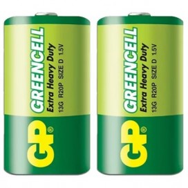 Bateria GP ZINK R20/D /B2/P10 GREENCELL