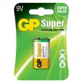 Bateria GP 9V SUPER alcaline -blister 1szt