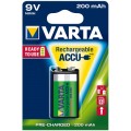 Varta rechergeable battery HR9V 200 mAh ready 2 use - blister of 1 