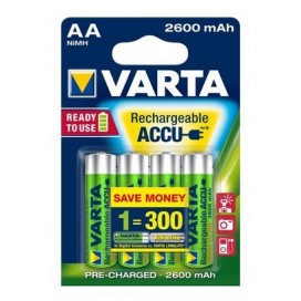 Varta rechergeable battery HR6 2600 mAh ready 2 use - blister of 4 