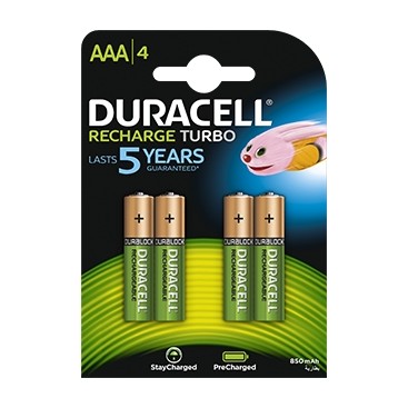Duracell Pre-Charged Rechargeable Batteries (AAA.): DX2400R4