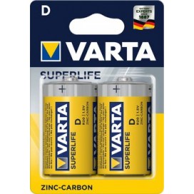 Bateria cynkowa Varta R20 SUPERLIFE - blister 2 szt